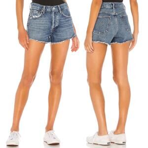 AGOLDE Parker Cutoff Denim Shorts Women’s Size 28 Lowkey Distressed Frayed Hem